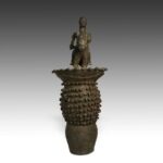 Edo Post Top with Equestrian Figure, Edo (Benin) Peoples, Nigeria