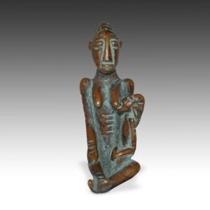 Dogon Iron Maternity Figure, Based