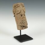 Koma Terra Cotta Funerary Figure, Based, Koma People, Ghana