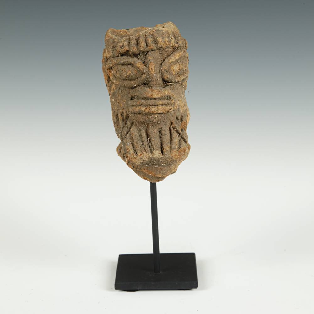 Koma Terra Cotta Funerary Figure, Based - Image 2