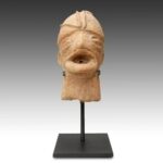 Koma Terra Cotta Funerary Figure, Based, Koma People, Ghana