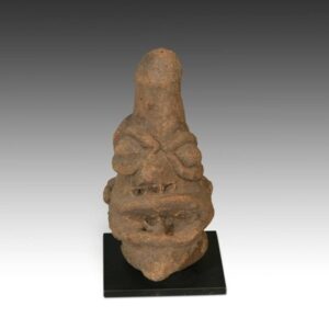 Koma Janiform Funerary Figure, Based