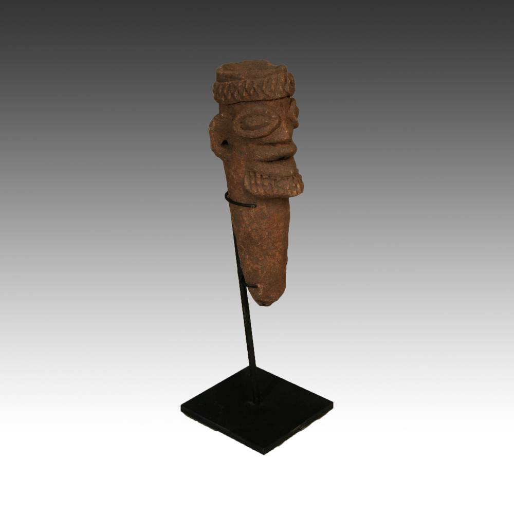 Koma Terra Cotta Funerary Figure, Based - Image 2