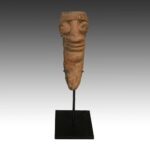 Koma Terra Cotta Funerary Figure, Based, Koma People, Ghana