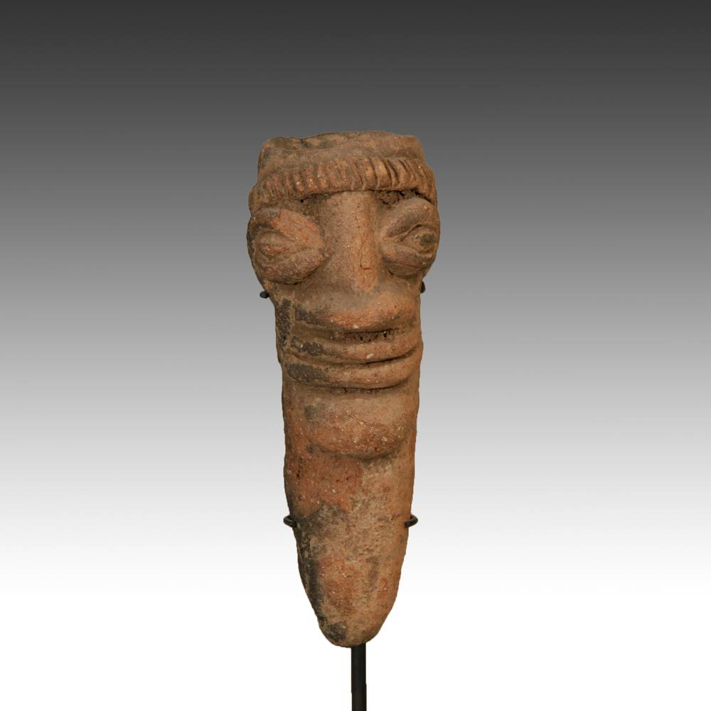 Koma Terra Cotta Funerary Figure, Based - Image 5