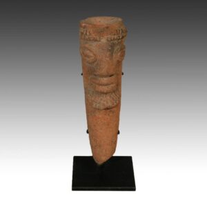 Koma Ceramic Funerary Figure, Based