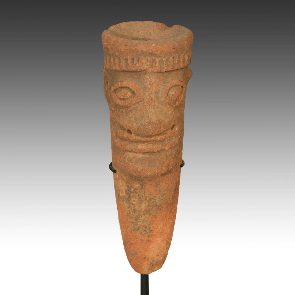 Koma Terra Cotta Funerary Figure, Based - Image 5