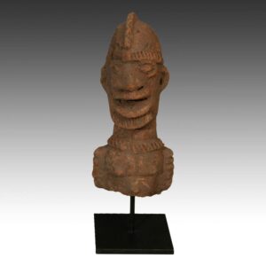 Koma Ceramic Funerary Figure, Based