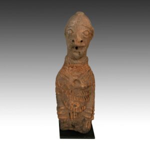 Koma Ceramic Funerary Figure, Based