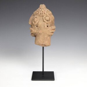 Koma Janiform Funerary Figure, Based