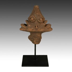 Koma Janiform Funerary Figure, Based