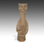 Bura Figurative Vessel Top, Based, Bura People, Niger