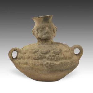 Mexican Terra Cotta Figural Vessel