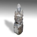 Chinese Temple Pillar with Contempletive Monkey, China