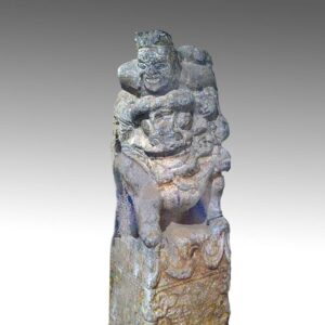 Chinese Temple Pillar with Foo Lion Motif
