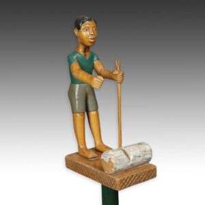 Ashanti Liguist's Staff Depicting a Hunter, Based