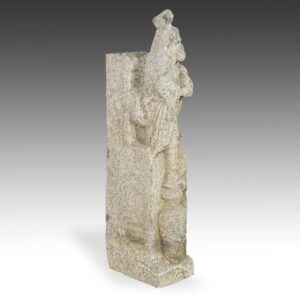 Chinese Temple Pillar with Standing Figure