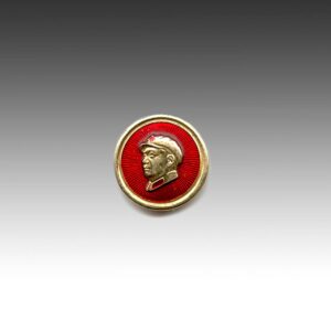 Chinese Mao Zedong Circular Lapel Pin