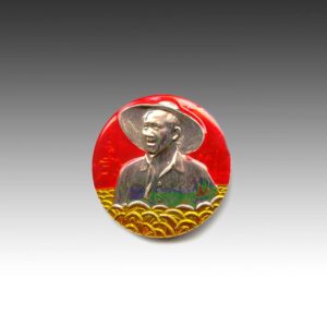 Chinese Mao Zedong Circular Lapel Pin