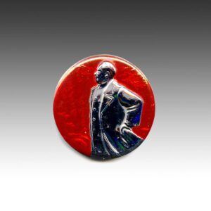 Chinese Mao Zedong Circular Lapel Pin