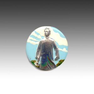 Chinese Mao Zedong Circular Lapel Pin
