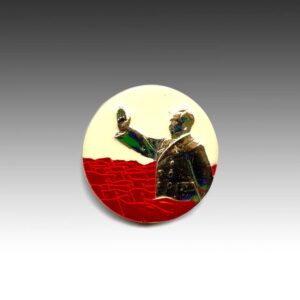 Chinese Mao Zedong Circular Lapel Pin