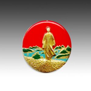 Chinese Mao Zedong Circular Lapel Pin