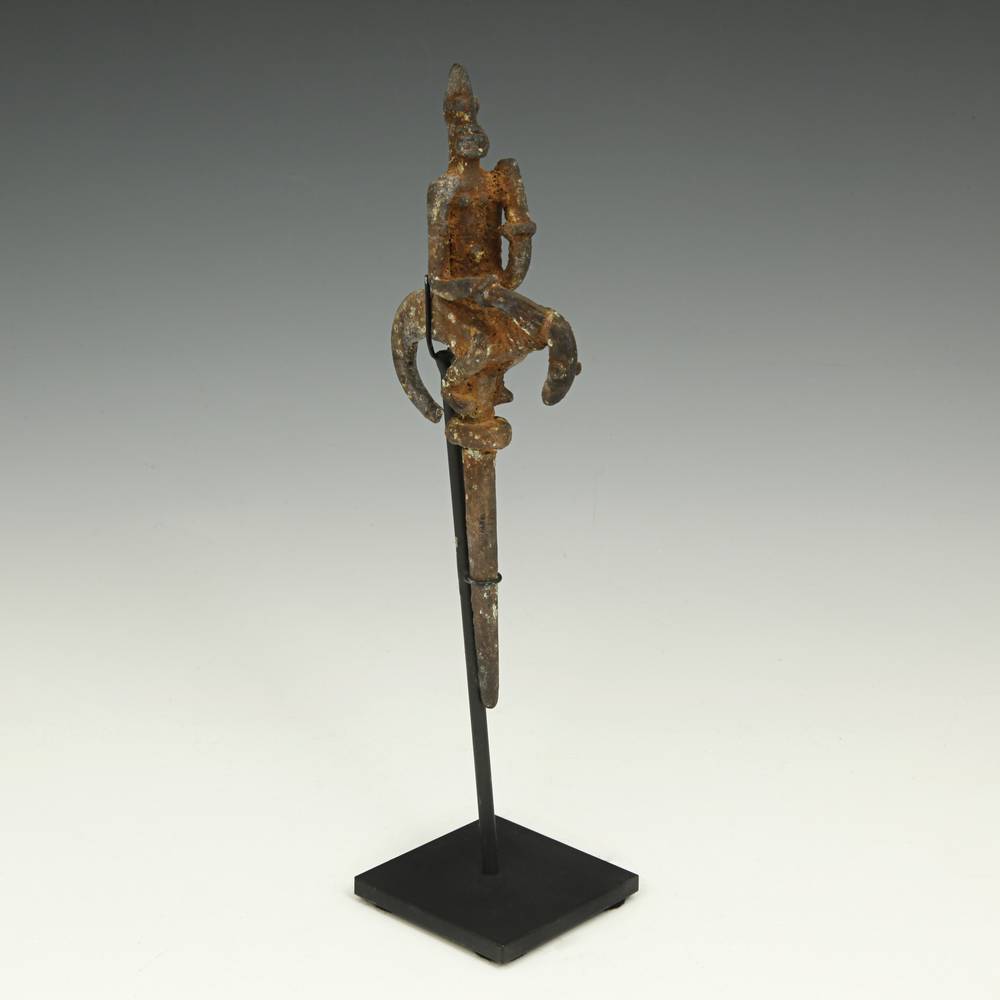 Dogon Hairpin Depicting Equestrian Figure, Based - Image 2