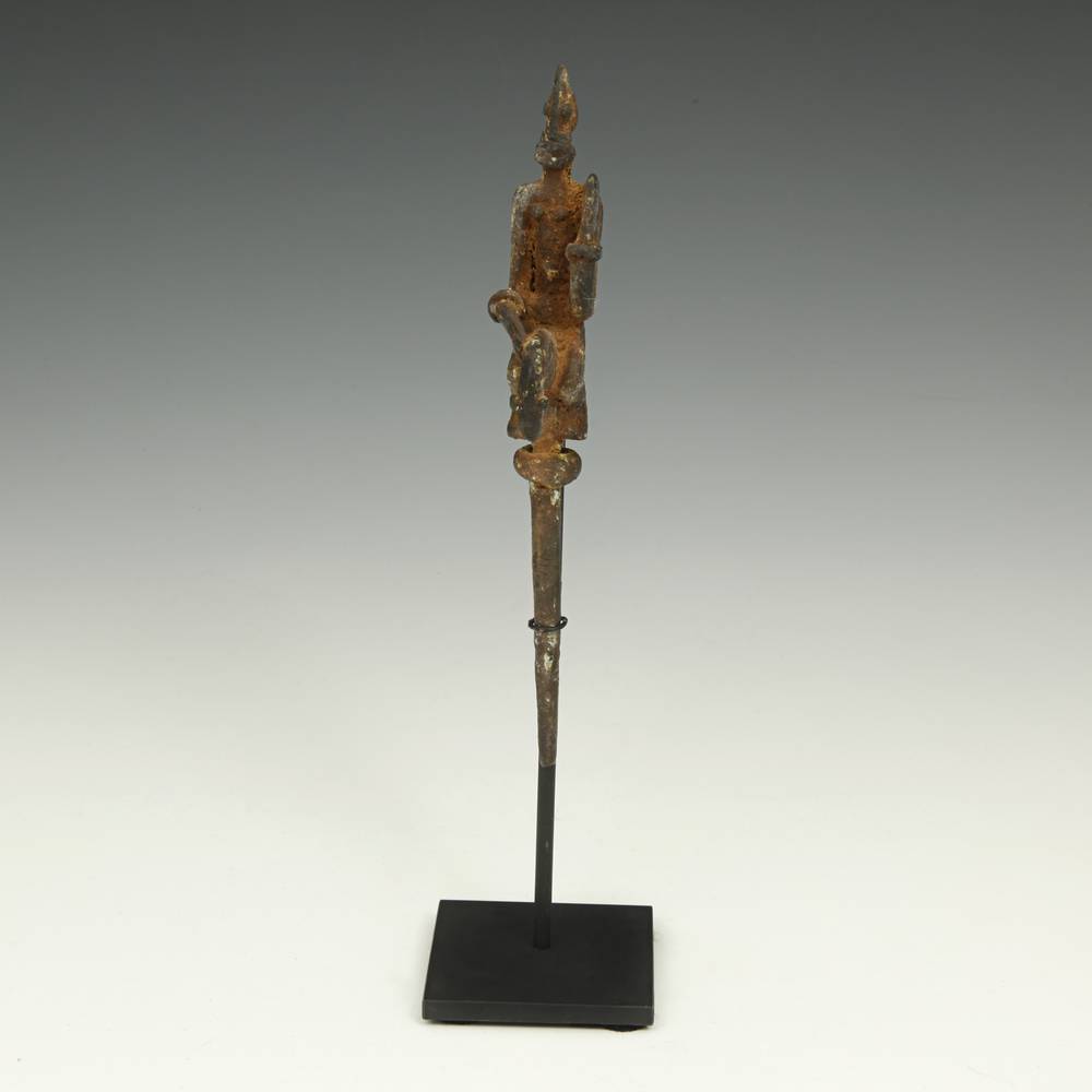 Dogon Hairpin Depicting Equestrian Figure, Based - Image 3