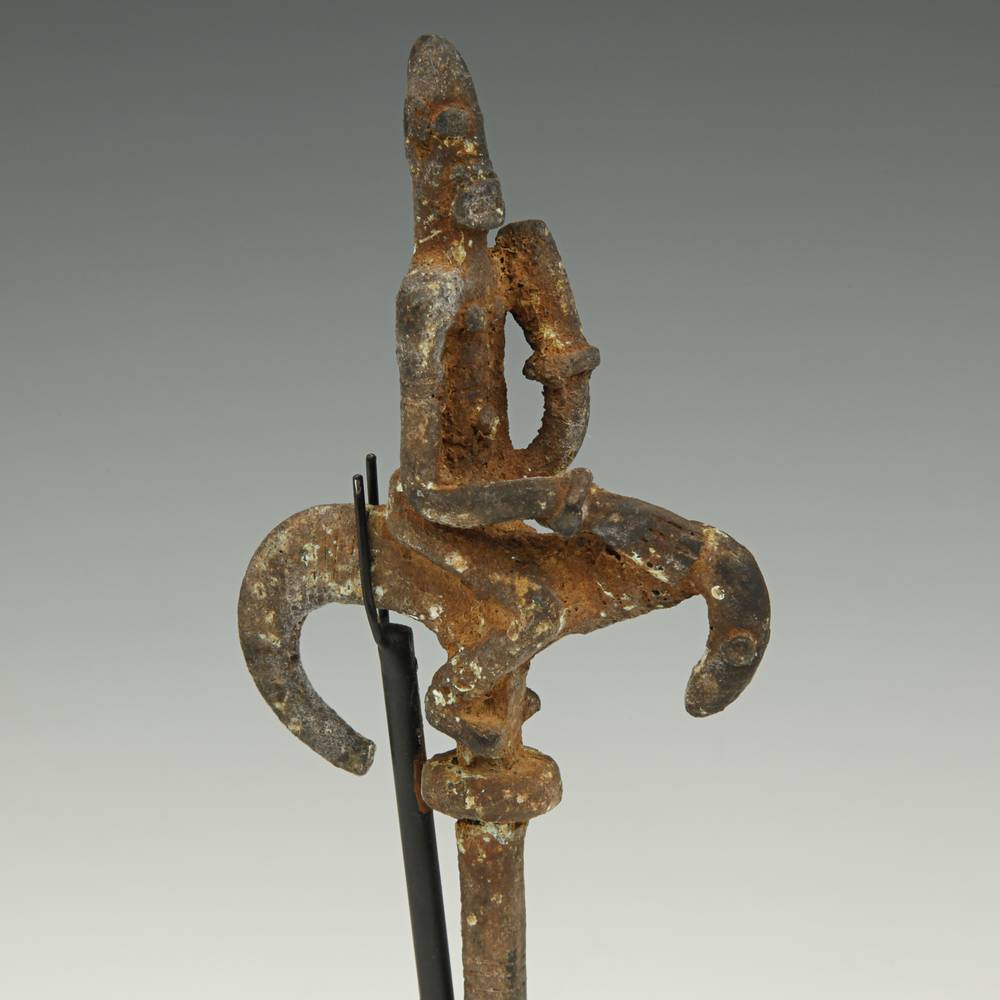 Dogon Hairpin Depicting Equestrian Figure, Based - Image 4