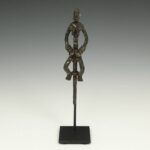 Dogon Hair Pin Depicting Frog, Based, Dogon Peoples, Mali