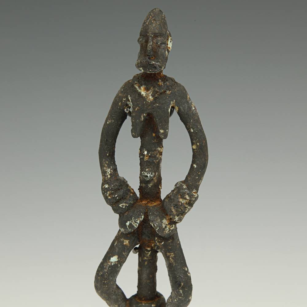 Dogon Hair Pin Depicting Female Figure, Based - Image 4