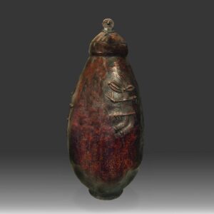 Mossi Storage Vessel with Figural Motifs