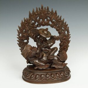 Nepalese Dorje Legpa Protector Riding a Snow Lion
