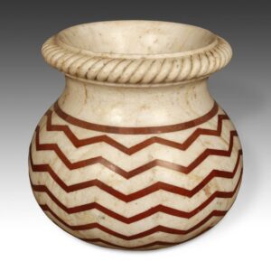 Indian Planter with Zigzag Motif | Jaspar