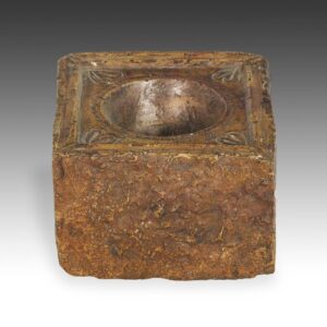 Indian Ayurvedic Medicine Grinder with Yoni Motif