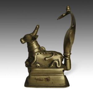 Indian Figure of Nandi with Cobra Hood