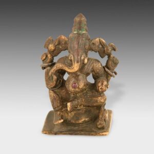 Indian Pilgrimage Figure of Ganesh, with Jeweled Navel