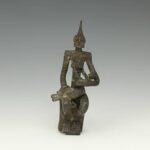 Burkinabe Bronze Standing Figure, Based, Burkina Faso