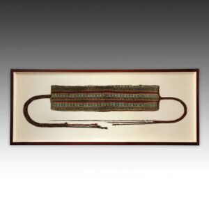 Peruvian Pre-Columbian Textile Belt, Framed
