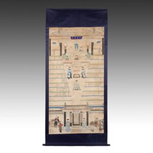 Chinese Scroll Depicting Gao Ancestral / Family Tree