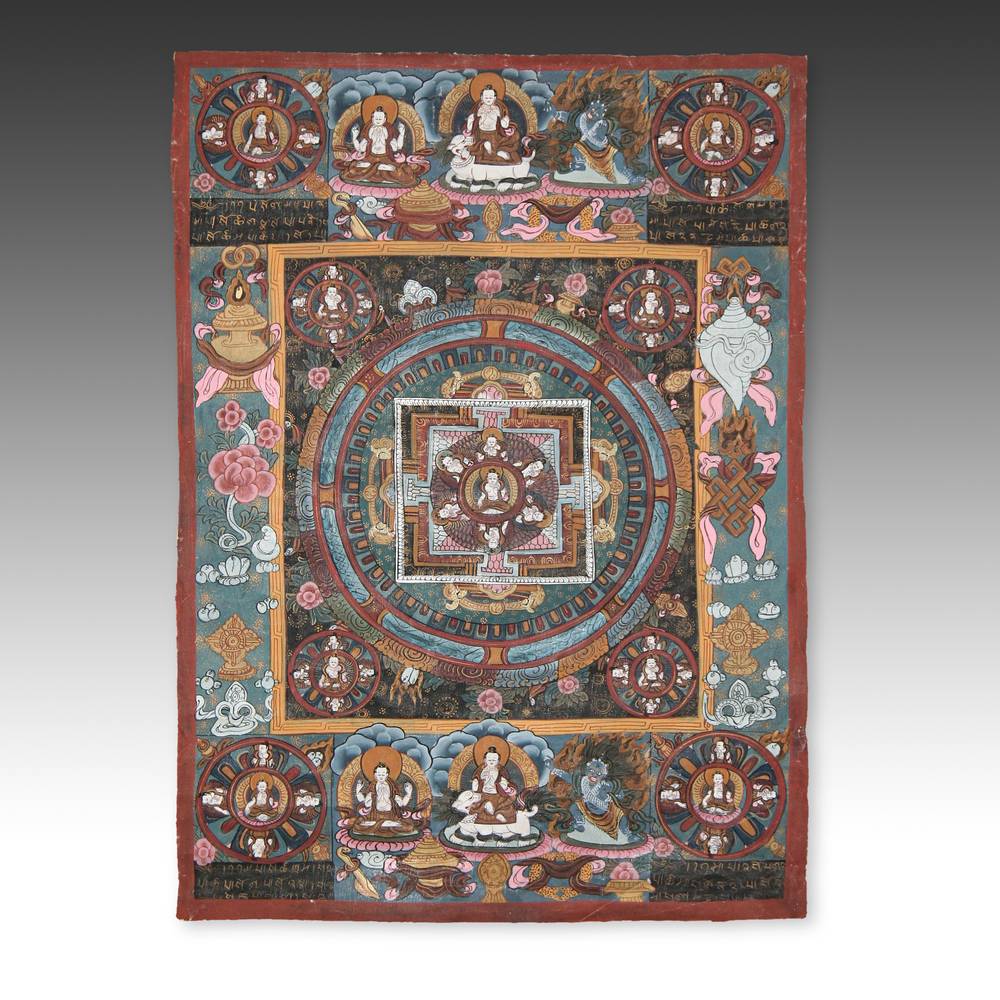 Tibetan Thangka or Devotional Painting