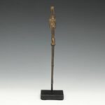 Dogon House Post with Figure, Based, Dogon Peoples, Mali