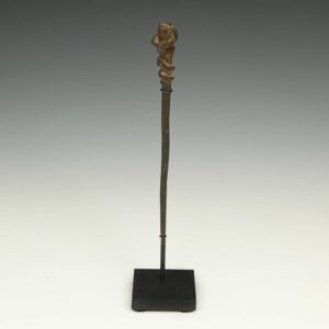 Dogon Hair Pin Depicting Frog, Based