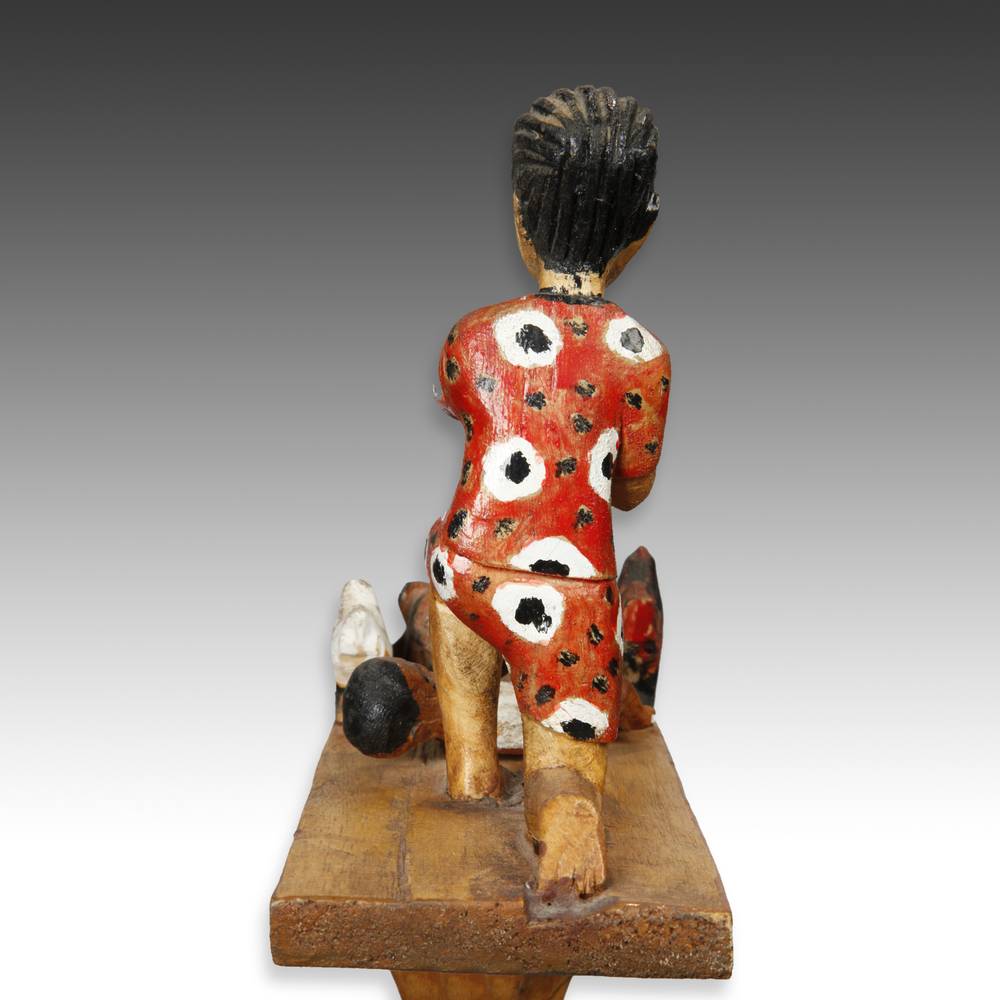 Ashanti Linguist's Staff Depicting Mother Protecting Child, Based - Image 5