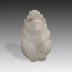Chinese Toggle Depicting 2 Monkeys