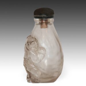 Chinese Teardrop-Form Perfume Bottle with Male Figure