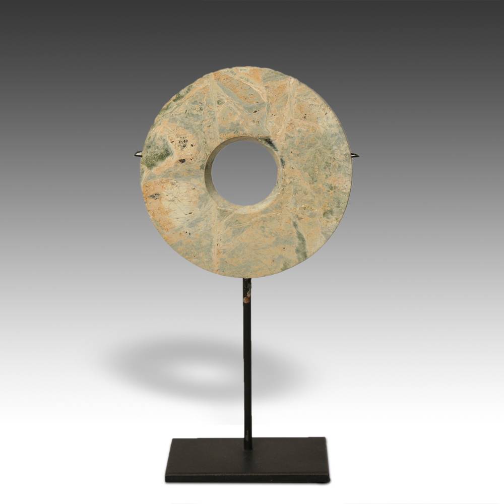 Chinese Bi or Archaic Disc, Based