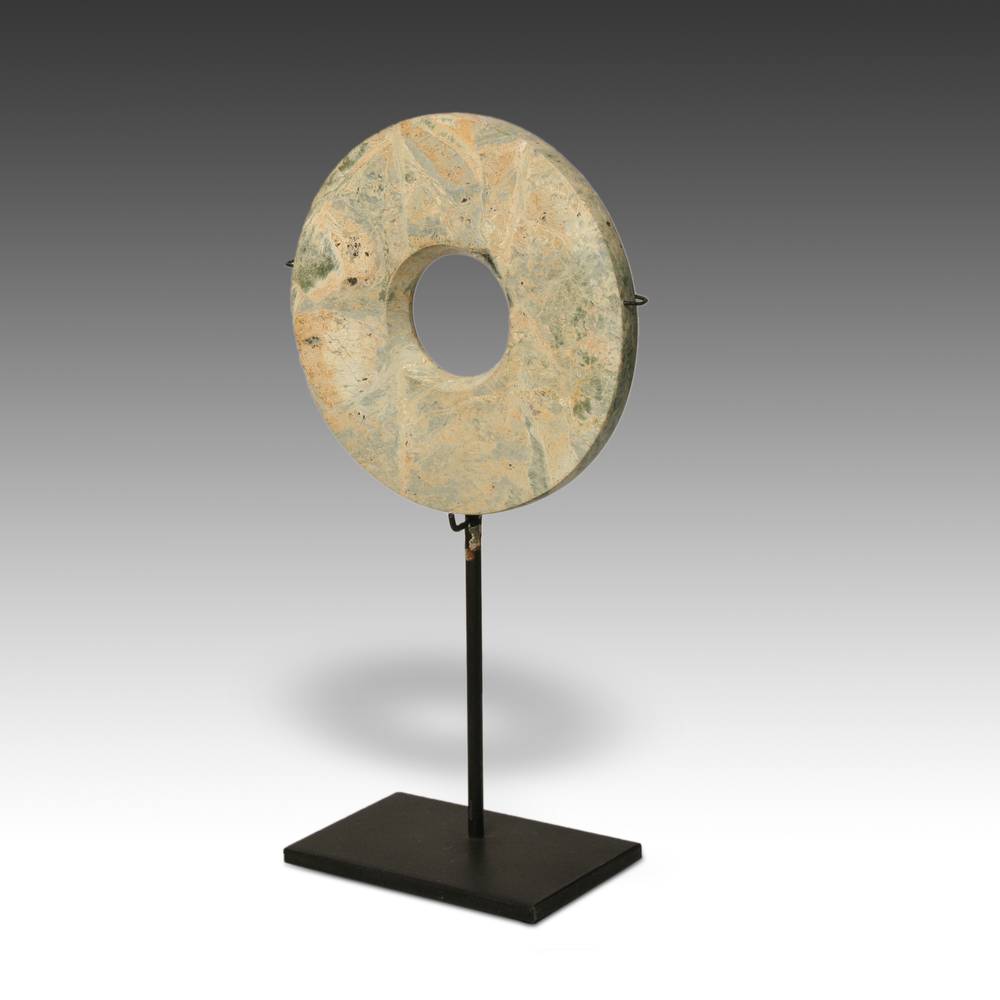 Chinese Bi or Archaic Disc, Based - Image 2