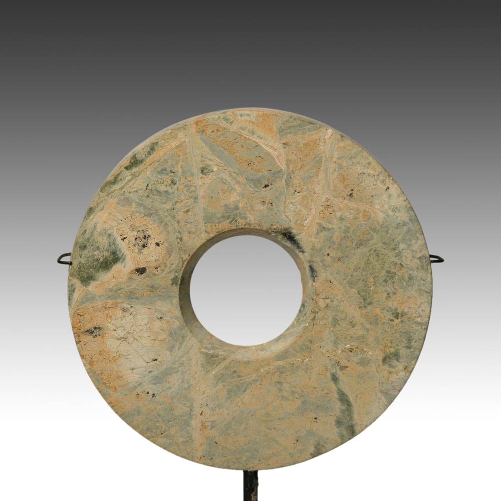 Chinese Bi or Archaic Disc, Based - Image 3